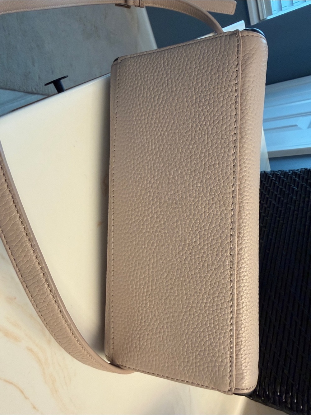 kate spade Blush Pink Pebbled Satchel with Black Tassel - Picture 4 of 5